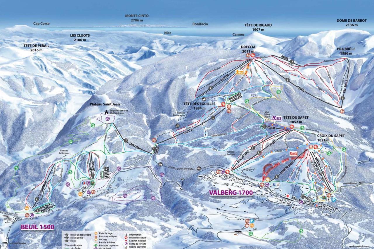 2 Room Apartment In The Center Close To The Slopes Valberg Zewnętrze zdjęcie
